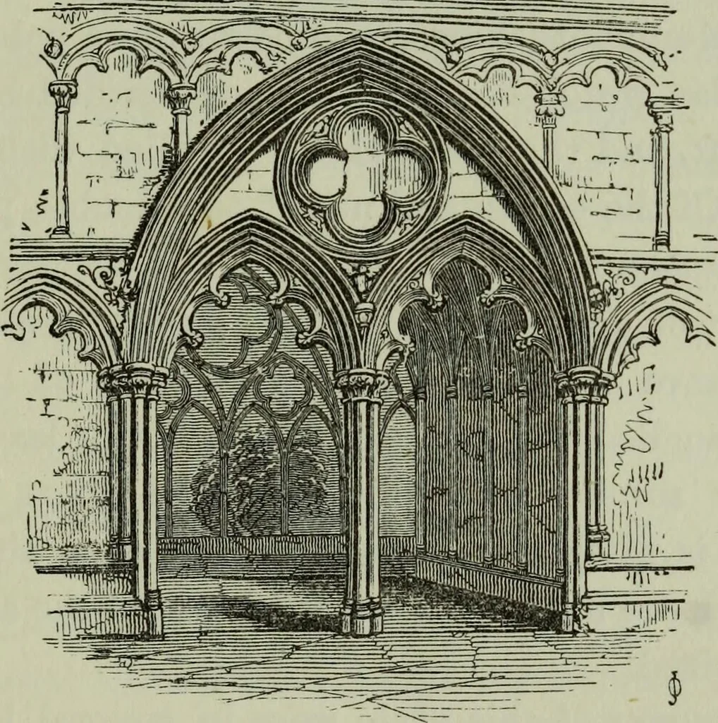 An illustration from The principles of Gothic ecclesiastical architecture : with an explanation of technical terms and a centenary of ancient terms ..., 1882, leaf 180