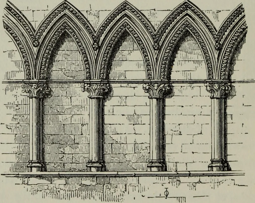 An illustration from The principles of Gothic ecclesiastical architecture : with an explanation of technical terms and a centenary of ancient terms ..., 1882, leaf 197