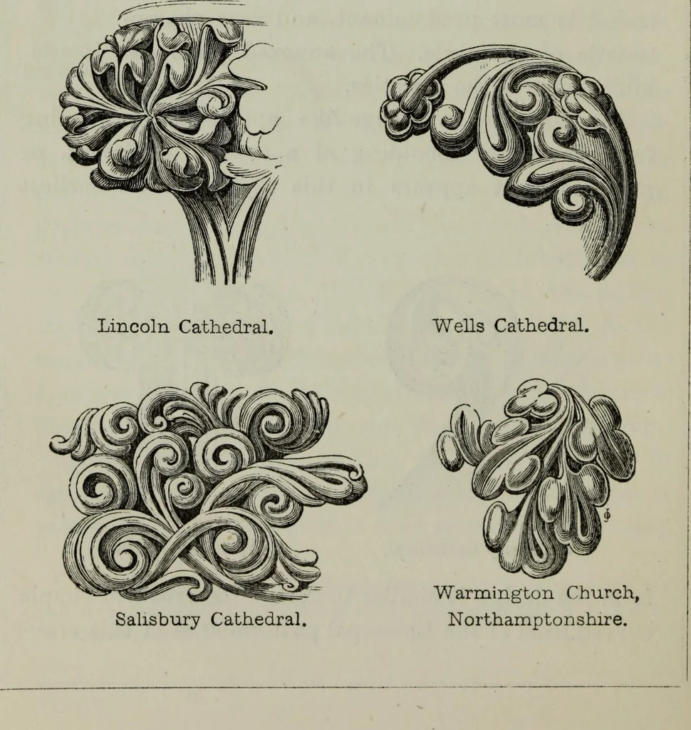 An illustration from The principles of Gothic ecclesiastical architecture : with an explanation of technical terms and a centenary of ancient terms ..., 1882, leaf 205