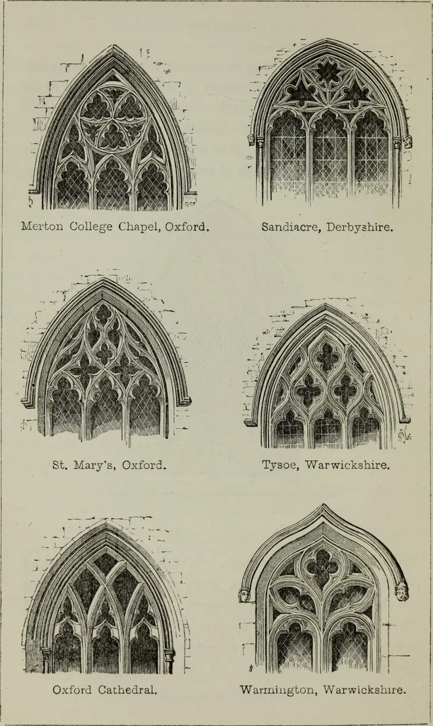 An illustration from The principles of Gothic ecclesiastical architecture : with an explanation of technical terms and a centenary of ancient terms ..., 1882, leaf 233