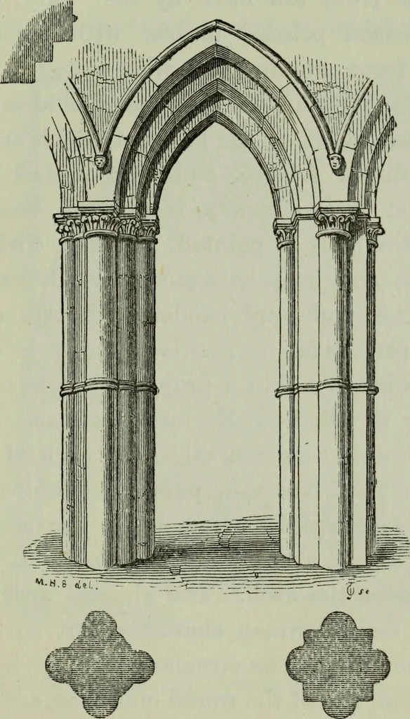 An illustration from The principles of Gothic ecclesiastical architecture : with an explanation of technical terms and a centenary of ancient terms ..., 1882, leaf 166