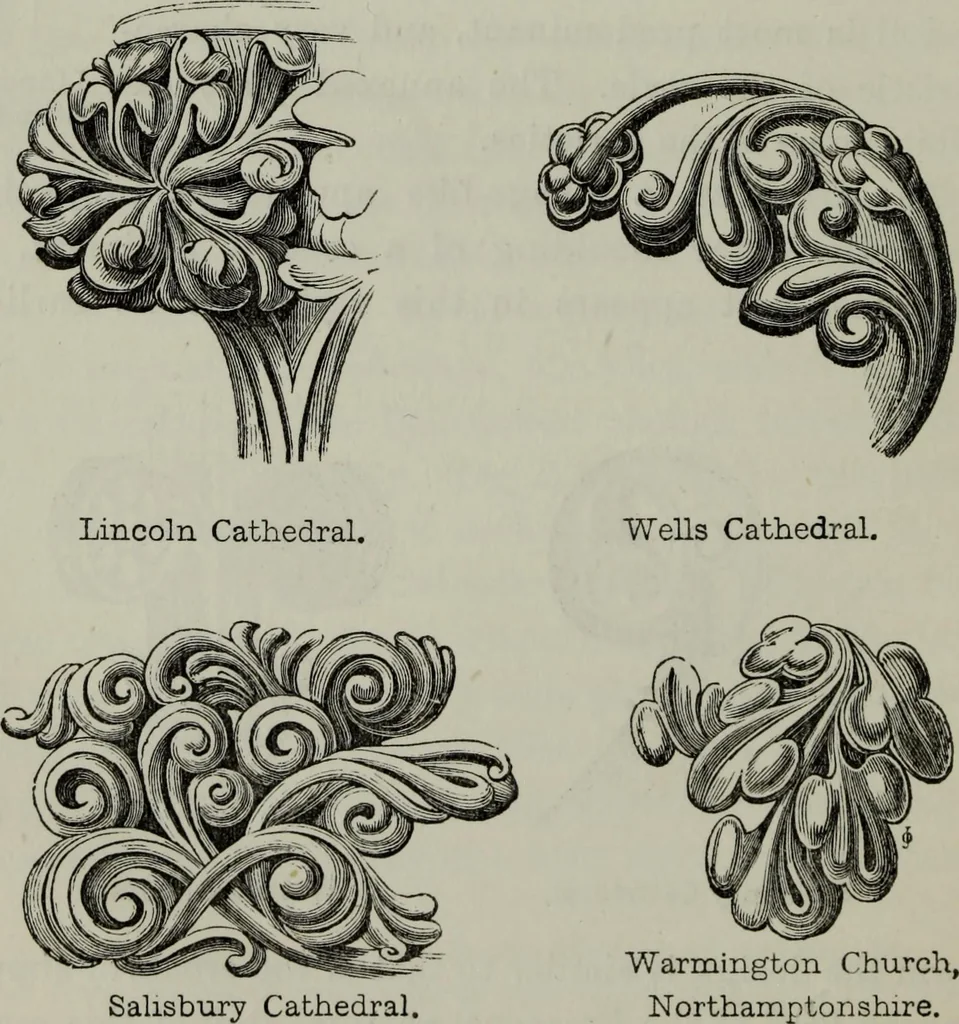 An illustration from The principles of Gothic ecclesiastical architecture : with an explanation of technical terms and a centenary of ancient terms ..., 1882, leaf 205