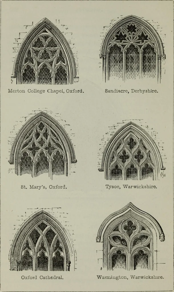 An illustration from The principles of Gothic ecclesiastical architecture : with an explanation of technical terms and a centenary of ancient terms ..., 1882, leaf 233