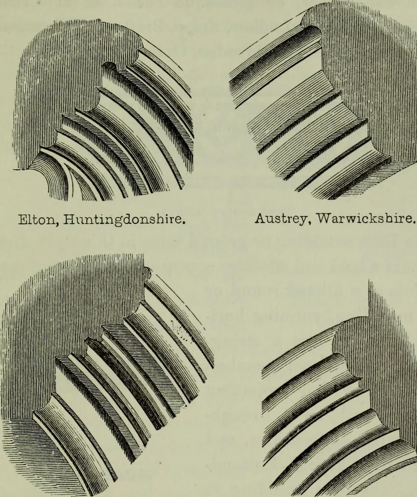 An illustration from The principles of Gothic ecclesiastical architecture : with an explanation of technical terms and a centenary of ancient terms ..., 1882, leaf 242