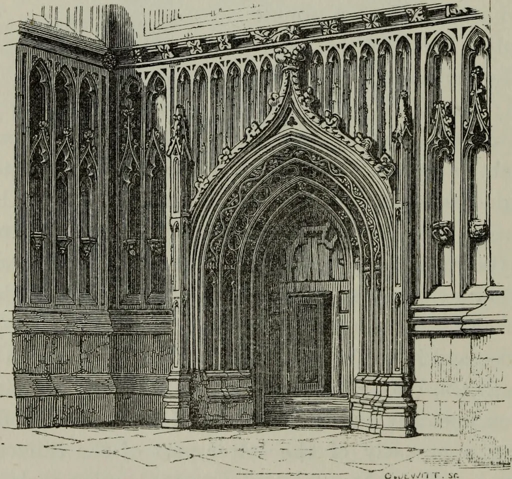 An illustration from The principles of Gothic ecclesiastical architecture : with an explanation of technical terms and a centenary of ancient terms ..., 1882, leaf 261