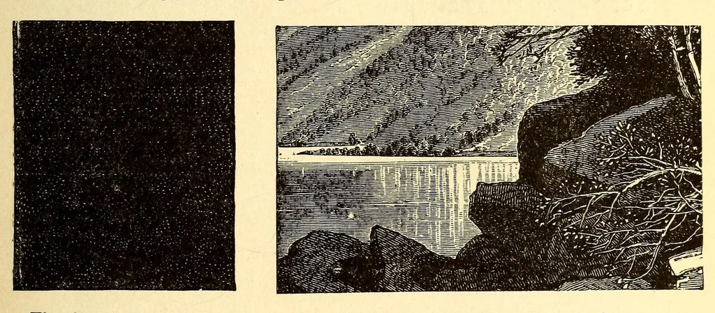 An illustration from The principles of light and color: including among other things the harmonic laws of the universe, the etherio-atomic philosophy of force, chromo chemistry, chromo therapeutics, and the general philosophy of the fine forces, together with numerous discoveries and practical applications .., 1878, leaf 45
