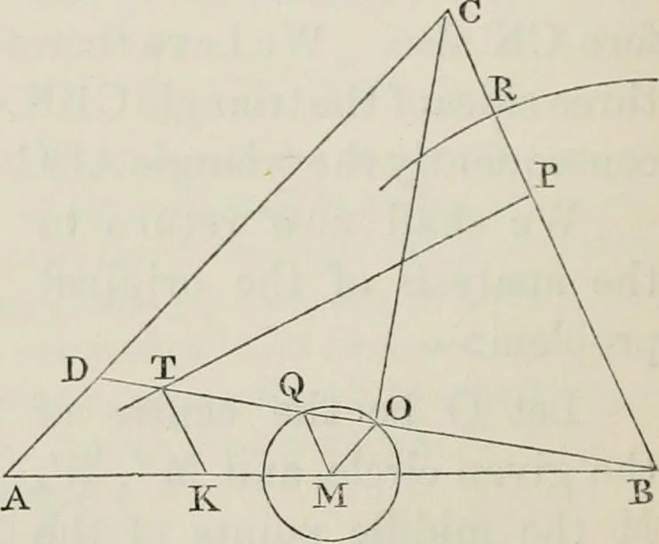 An illustration from Principles of modern geometry, with numerious applications to plane and spherical figures; and an appendix, containing questions for exercise. Intended chiefly for the use of junior students, 1862, leaf 93