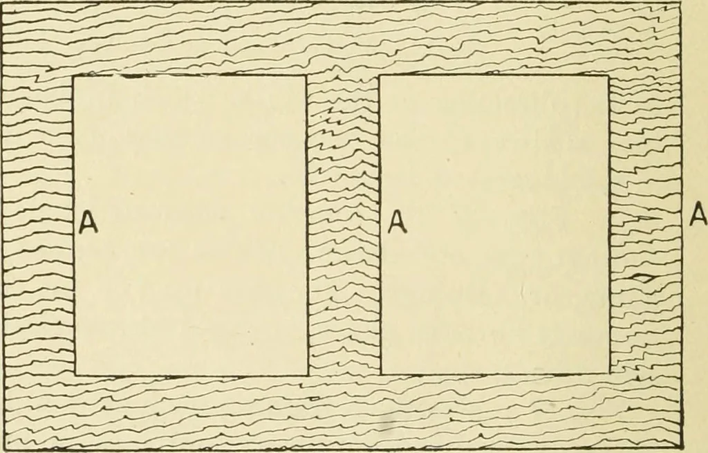 An illustration from The principles of pattern making, written specially for apprentices and students in technical schools, 1900, leaf 55