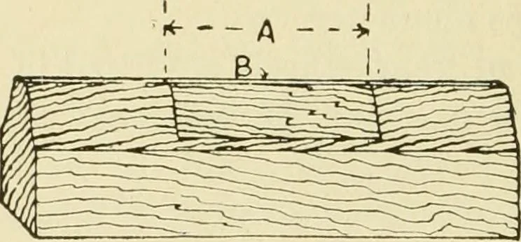 An illustration from The principles of pattern making, written specially for apprentices and students in technical schools, 1900, leaf 85