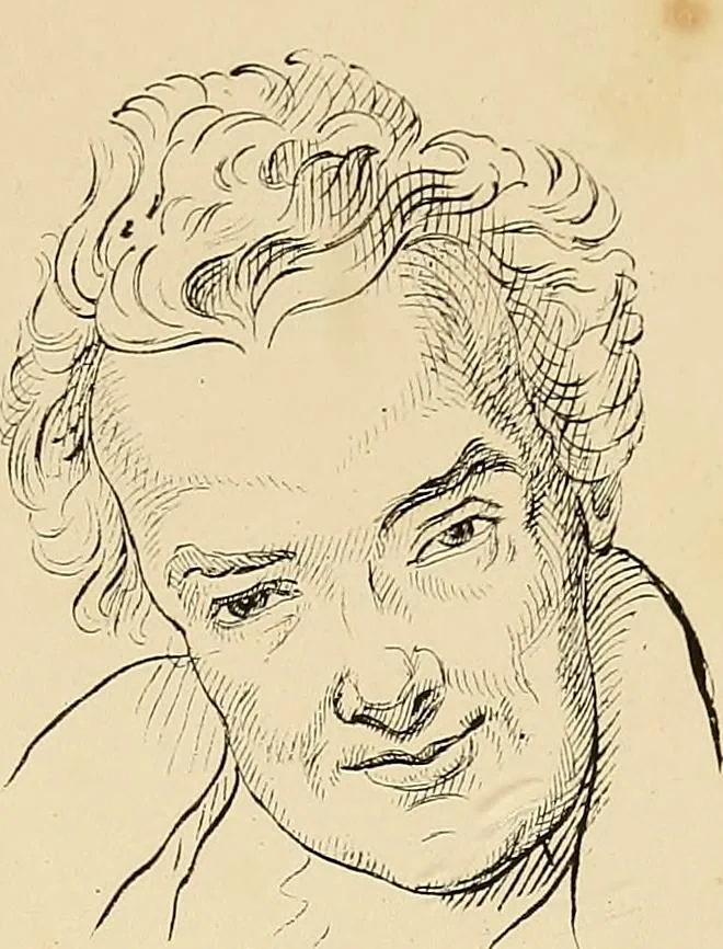 An illustration from The principles of phrenology, 1838, leaf 240