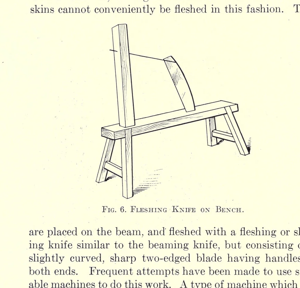An illustration from Principles and practice of fur dressing and fur dyeing, 1922, leaf 56