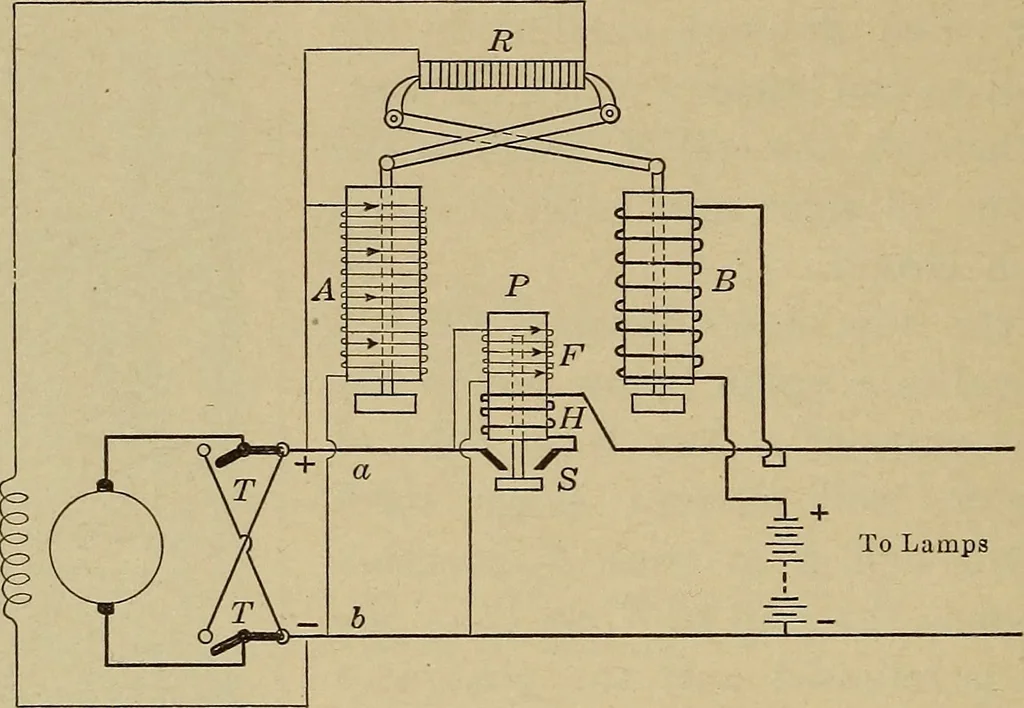 An illustration from Principles and practice of electrical engineering, 1914, leaf 209