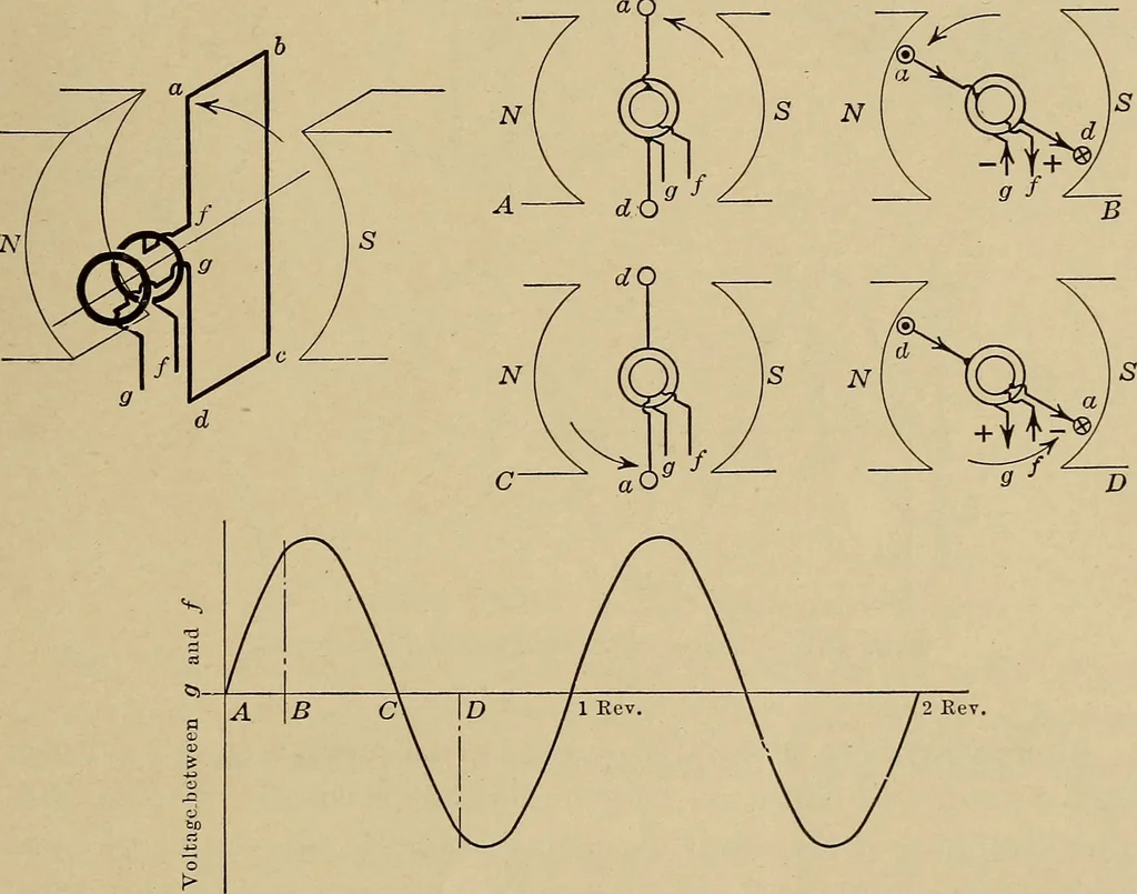 An illustration from Principles and practice of electrical engineering, 1914, leaf 216