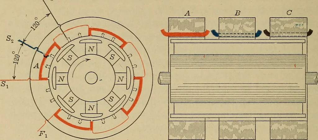 An illustration from Principles and practice of electrical engineering, 1914, leaf 257