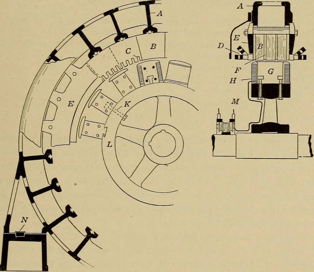 An illustration from Principles and practice of electrical engineering, 1914, leaf 264