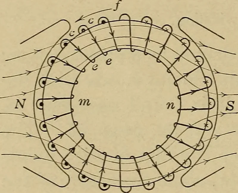 An illustration from Principles and practice of electrical engineering, 1914, leaf 75