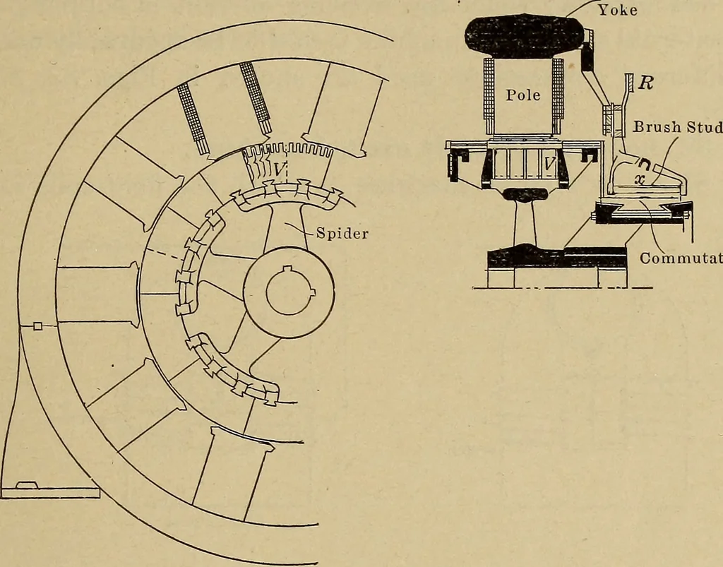 An illustration from Principles and practice of electrical engineering, 1914, leaf 84