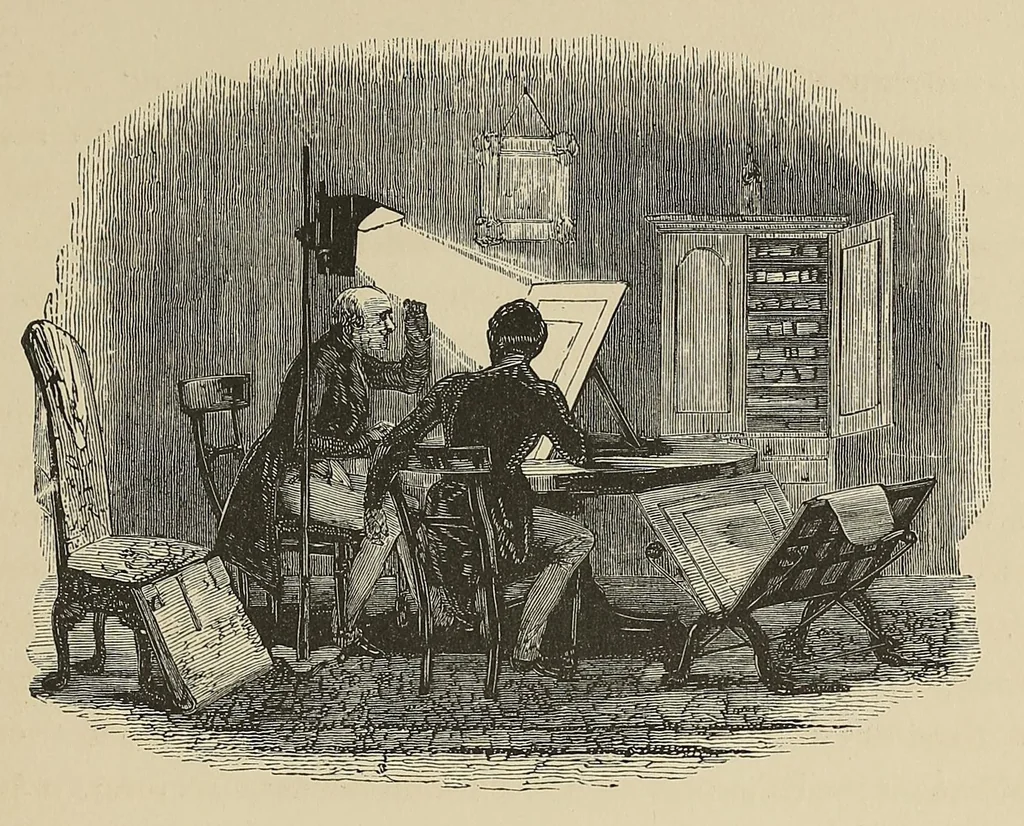 An illustration from The print collector : an introduction to the knowledge necessary for forming a collection of ancient prints, 1880, leaf 43