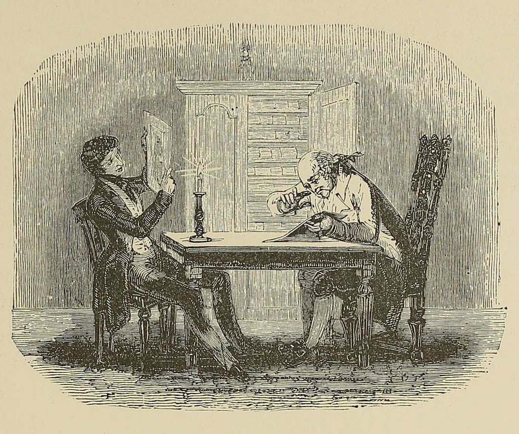 An illustration from The print collector : an introduction to the knowledge necessary for forming a collection of ancient prints, 1880, leaf 77