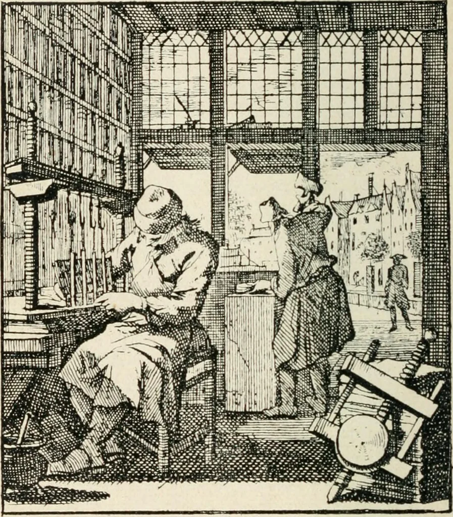 An illustration from The printed book, 1916, leaf 141