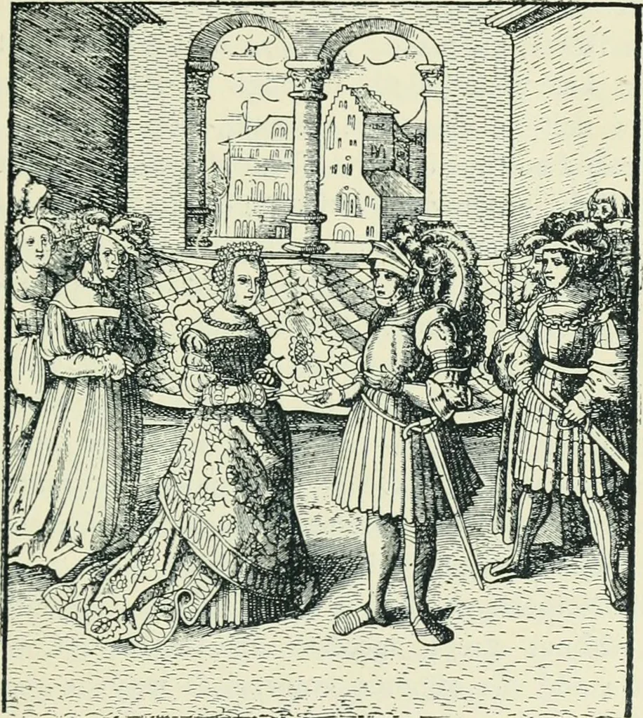 An illustration from The printed book, its history, illustration, and adornment, from the days of Gutenberg to the present time, 1887, leaf 116
