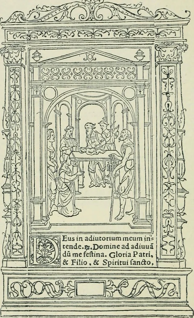 An illustration from The printed book, its history, illustration, and adornment, from the days of Gutenberg to the present time, 1887, leaf 125