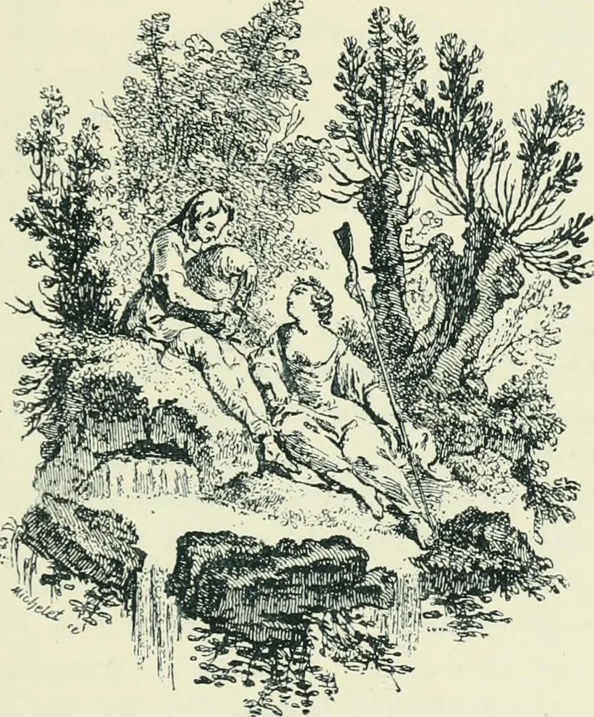 An illustration from The printed book, its history, illustration, and adornment, from the days of Gutenberg to the present time, 1887, leaf 202