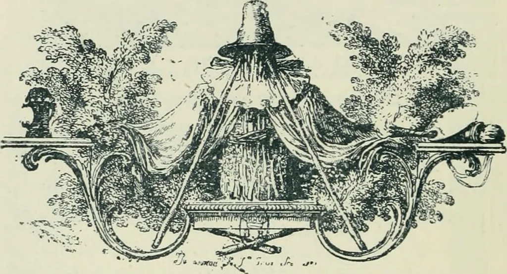 An illustration from The printed book, its history, illustration, and adornment, from the days of Gutenberg to the present time, 1887, leaf 213