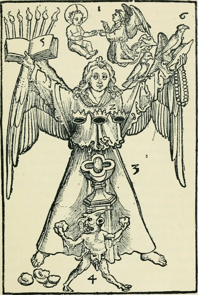 An illustration from The printed book, its history, illustration, and adornment, from the days of Gutenberg to the present time, 1887, leaf 22
