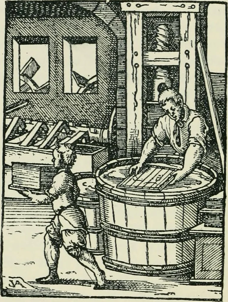 An illustration from The printed book, its history, illustration, and adornment, from the days of Gutenberg to the present time, 1887, leaf 261