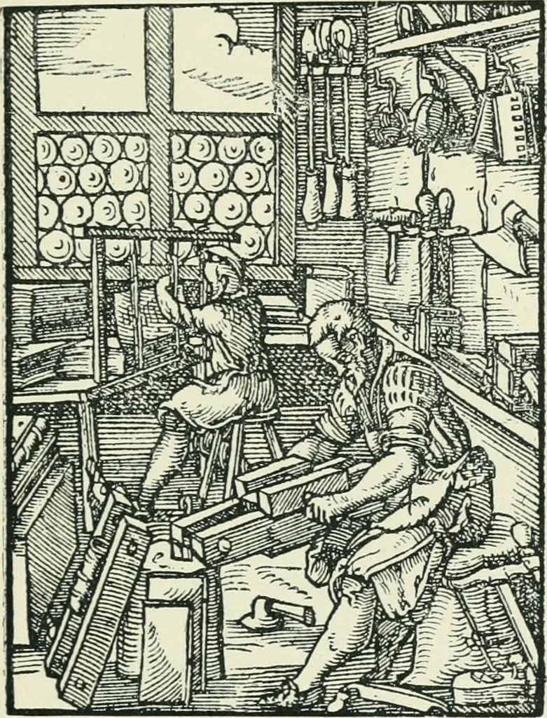 An illustration from The printed book, its history, illustration, and adornment, from the days of Gutenberg to the present time, 1887, leaf 266