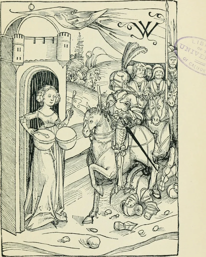 An illustration from The printed book, its history, illustration, and adornment, from the days of Gutenberg to the present time, 1887, leaf 72