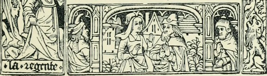 An illustration from The printed book, its history, illustration, and adornment, from the days of Gutenberg to the present time, 1887, leaf 84