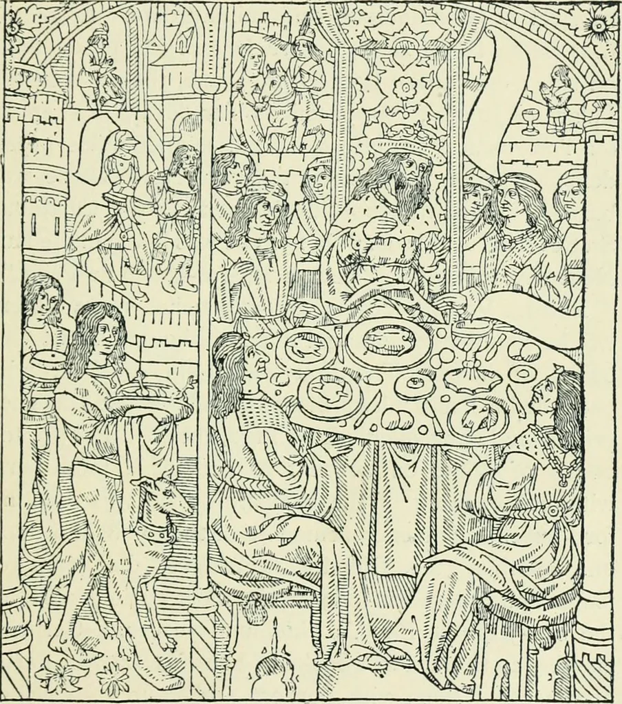 An illustration from The printed book, its history, illustration, and adornment, from the days of Gutenberg to the present time, 1887, leaf 90