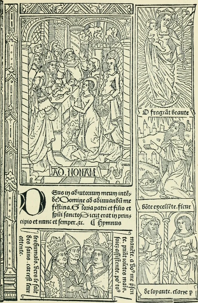 An illustration from The printed book, its history, illustration, and adornment, from the days of Gutenberg to the present time, 1887, leaf 92