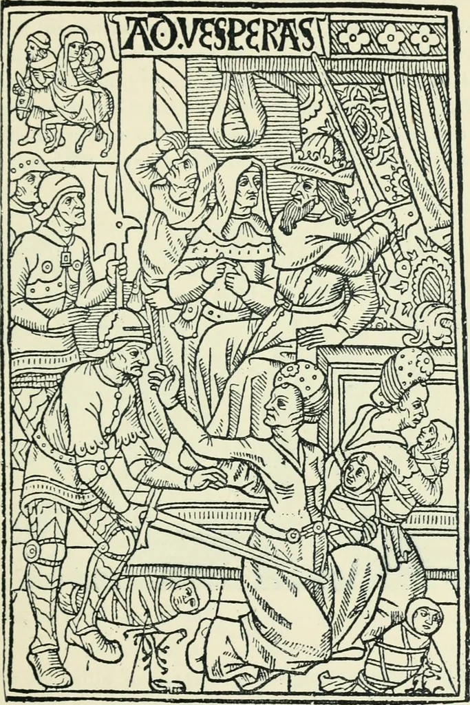 An illustration from The printed book, its history, illustration, and adornment, from the days of Gutenberg to the present time, 1887, leaf 94