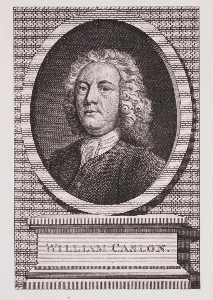 An illustration from A printed specimen of Caslon old style type, with appropriate ornaments, 1921, leaf 8