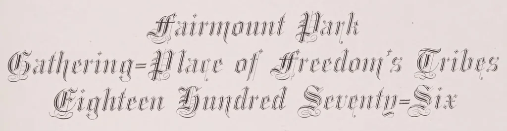 An illustration from The printers' handy book of specimens, exhibiting the choicest productions of every description made at the Johnson type foundry, comprising every article essential for a book, newspaper, or job print, 1876, leaf 365