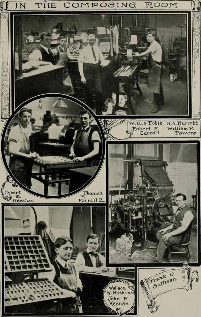 An illustration from Printers and printing in Providence, 1762-1907, 1907, leaf 208