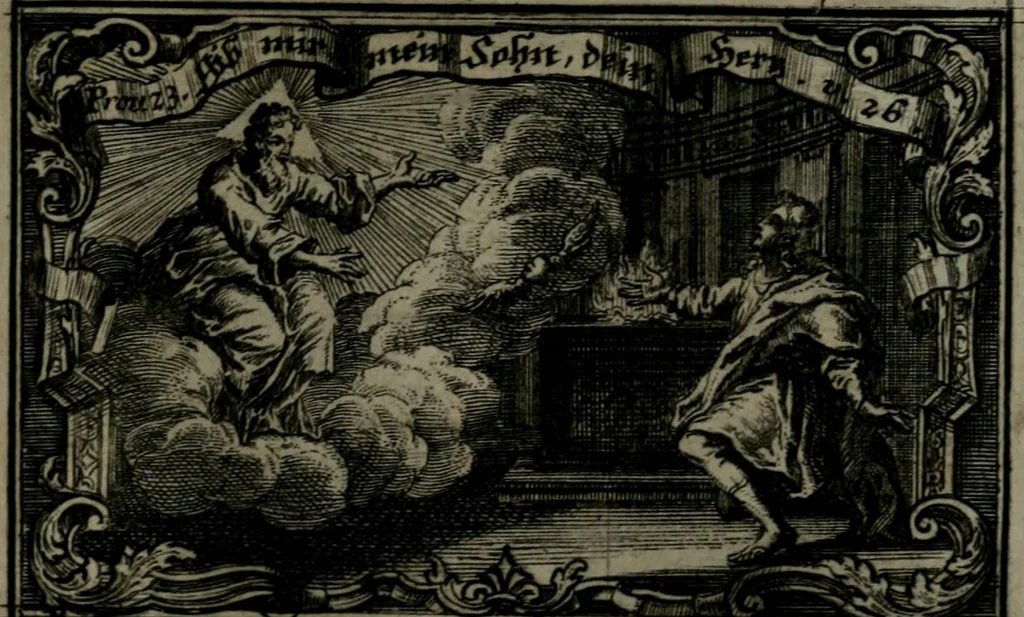 An illustration from [Printer's proofs of emblem engravings], 1717, leaf 4