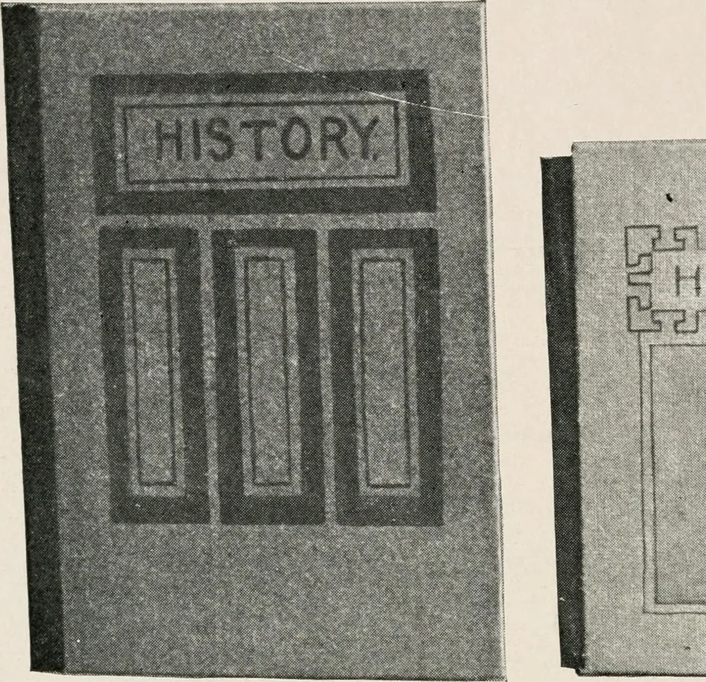 An illustration from Printing and bookbinding for schools, 1914, leaf 139