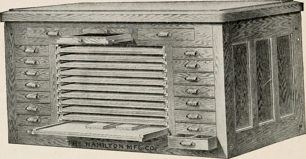 An illustration from Printing and bookbinding for schools, 1914, leaf 39
