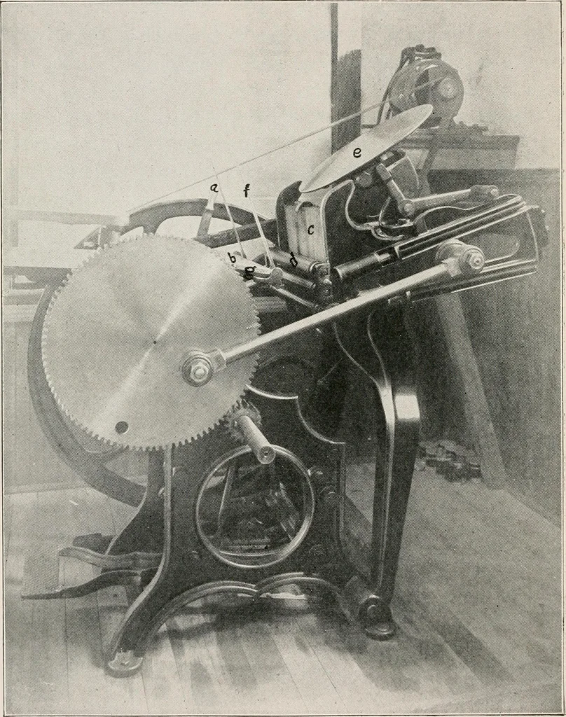 An illustration from Printing and bookbinding for schools, 1914, leaf 49