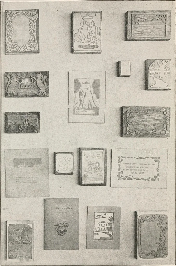 An illustration from Printing and bookbinding for schools, 1914, leaf 65