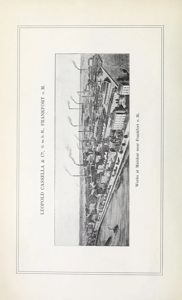 An illustration from The printing of cotton fabrics with the dyestuffs of Leopold Cassella & Co. G.M.B.H. Frankfort o. M, 1905, leaf 8