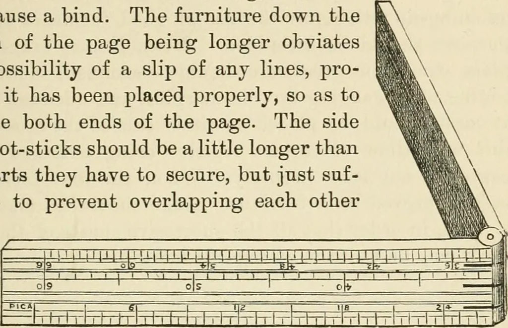 An illustration from Printing; a practical treatise on the art of typography as applied more particularly to the printing of books;, 1890, leaf 110