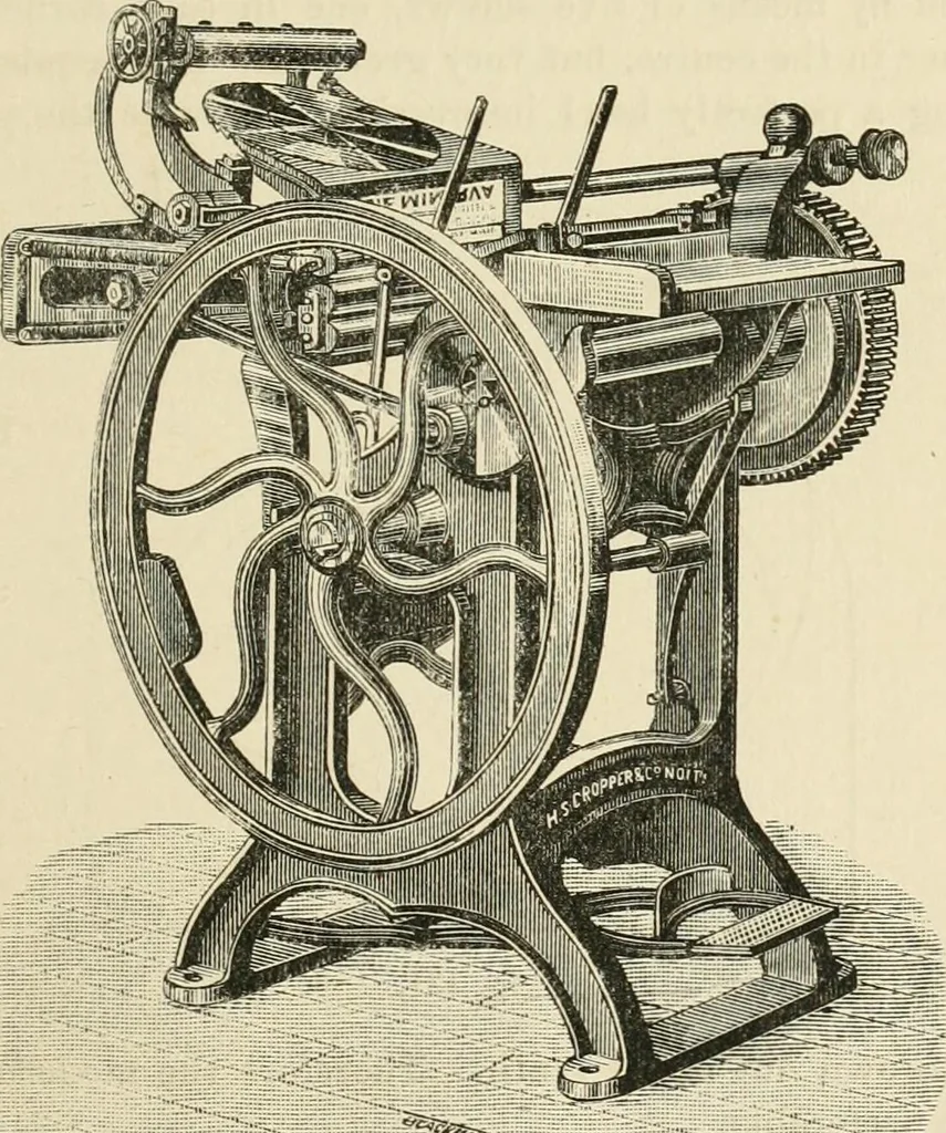 An illustration from Printing; a practical treatise on the art of typography as applied more particularly to the printing of books;, 1890, leaf 242