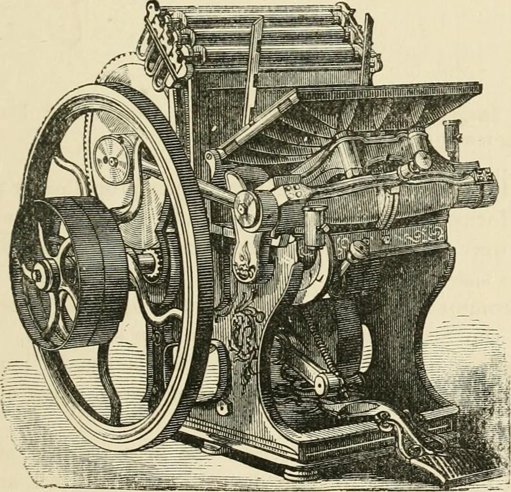 An illustration from Printing; a practical treatise on the art of typography as applied more particularly to the printing of books;, 1890, leaf 246