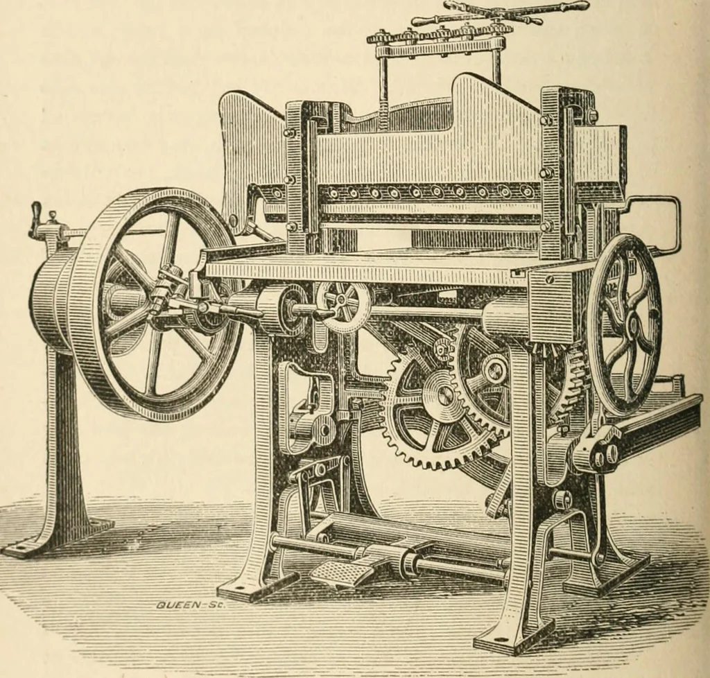 An illustration from Printing; a practical treatise on the art of typography as applied more particularly to the printing of books;, 1890, leaf 289