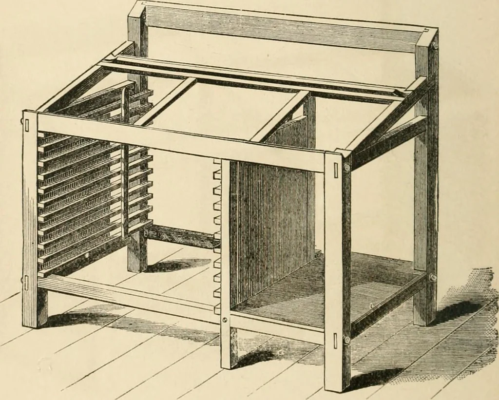 An illustration from Printing; a practical treatise on the art of typography as applied more particularly to the printing of books;, 1890, leaf 47